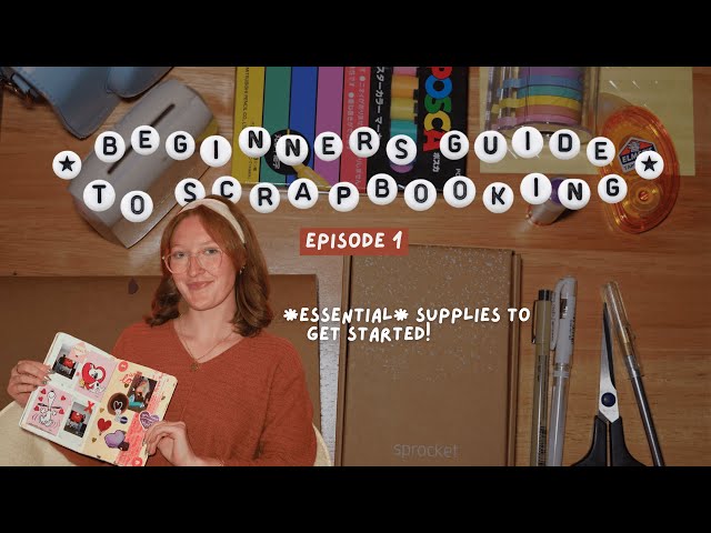 beginner's guide to scrapbooking 🎨 episode 1: basic supplies