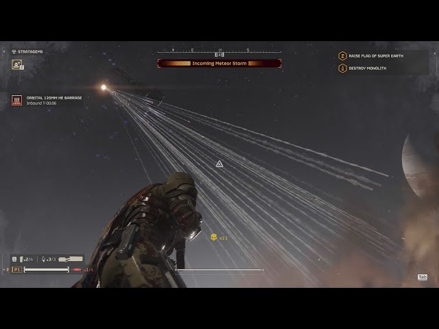 Helldivers 2 - Orbital Barrage Glitch