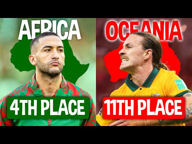 The Best Campaign of EACH Continent at the World Cup