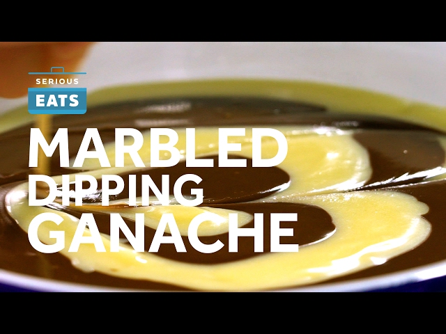 Marbled Dipping Ganache = Easy Chocolate-Covered Strawberries