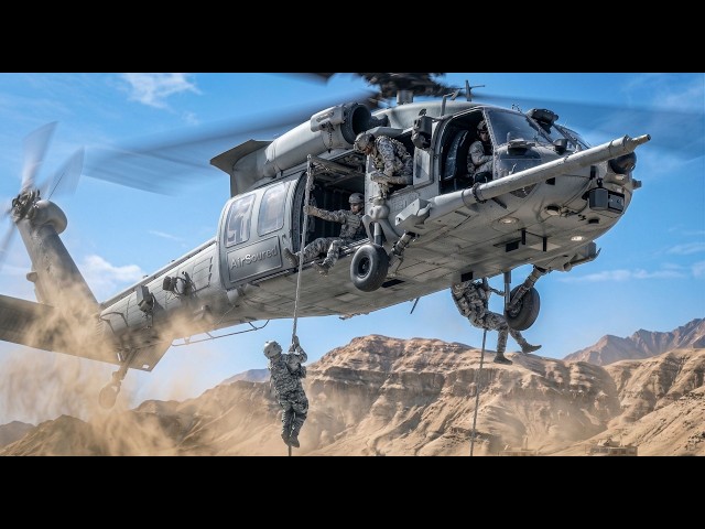 TEHRAN SHOCKED! US Marines from a Black Hawk helicopter (UH-60) Conduct a RESCUE Operation