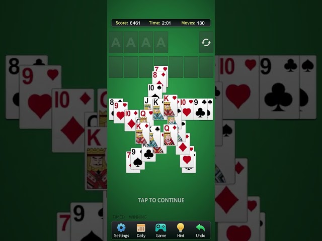 Classic Mobile Game Solitaire - Classic Game ASMR 