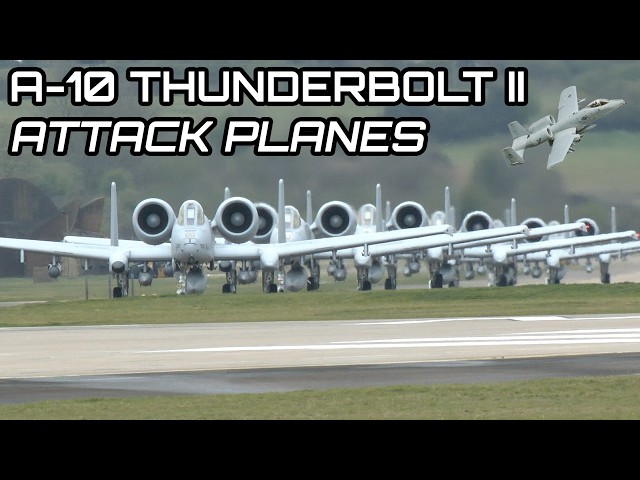 Eighteen A-10 'tank busters' depart England... twelve diverted