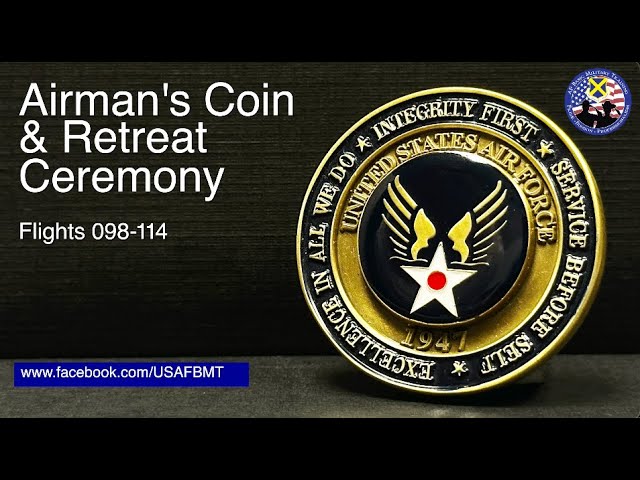 Department of the Air Force BMT Airman's Coin Ceremony: Flights 098-114 — January 14, 2026
