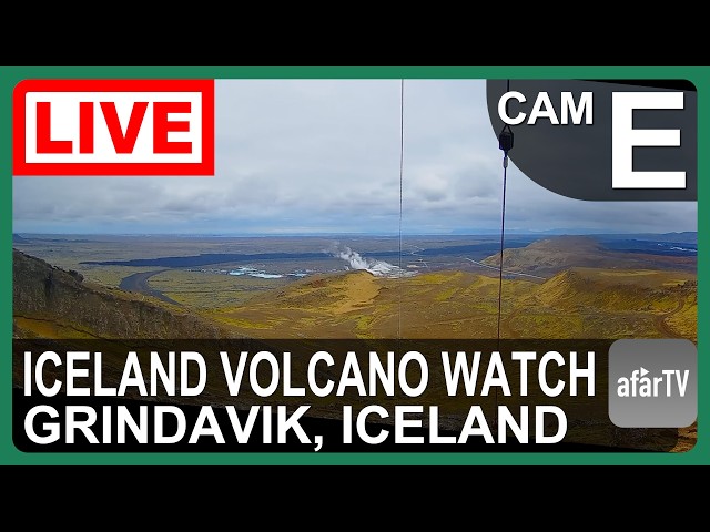 🔴 Live Now: Iceland Volcano Watch (Cam E)