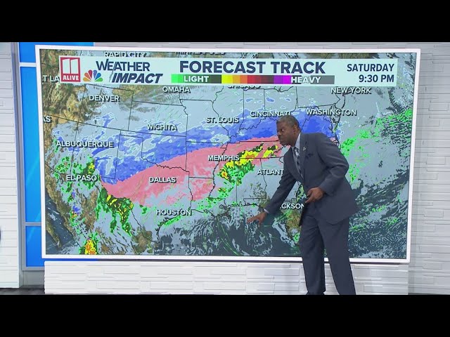 Latest on potential winter storm impacts in Georgia this weekend