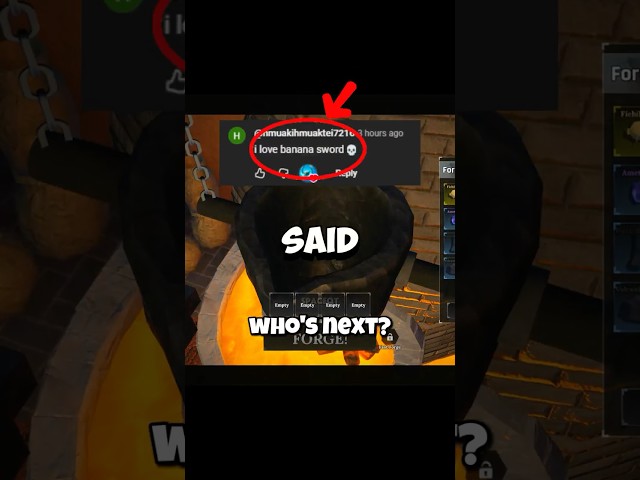 Day 3 of Forging Weird Weapons, who's next? | The Forge #roblox #theforge