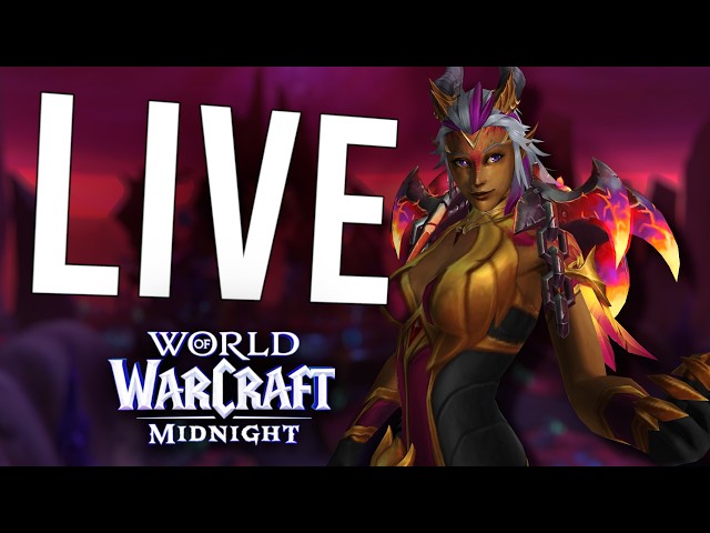 MIDNIGHT SEASON 1 GEARING! NEW RAID, M+, DELVES, AND TW - World of Warcraft (Livestream)