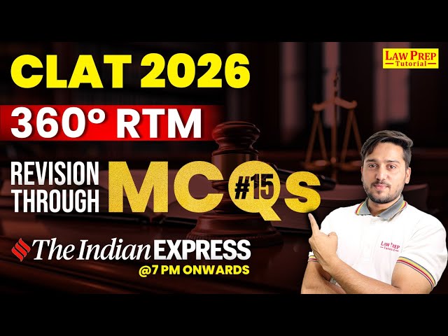 Daily GK for CLAT 2026 Exam | 22 July 2025 | GK & Current Affairs for CLAT | Harsh Vardhan Sir