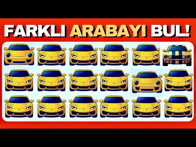 Find the Different One! 🧐 Car Logo Series 🧠 🏎⚡ | 60 Easy, Medium, Hard Levels!