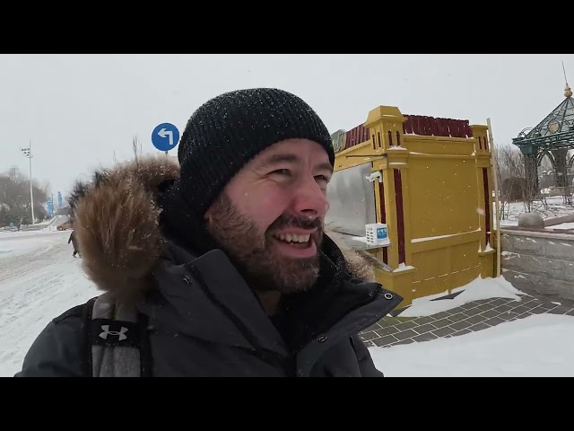 Playing in the snow in Harbin
