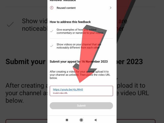 how to appeal video url invalid problem fix. appeal video url invalid problem  || invalid video url
