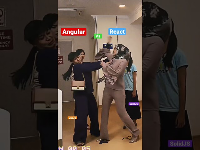 Angular vs React Funny Video | VueJS | Solid JS