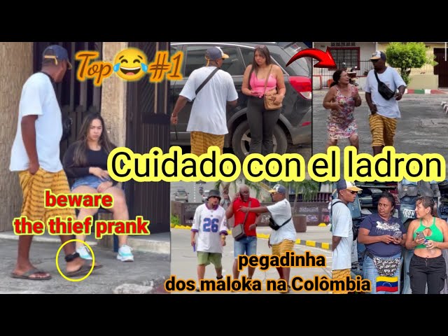 broma caramelo/ pegadinha dos maloka / beware the thief prank