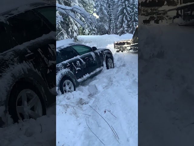 Audi a6 Allroad Quattro on snow