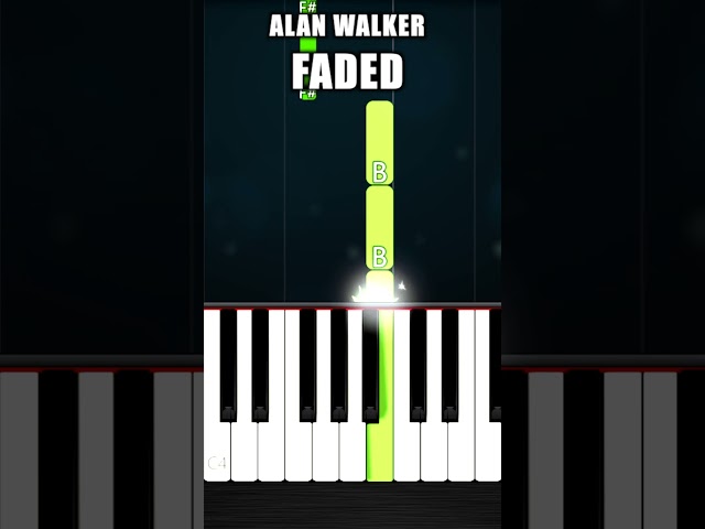 Alan Walker - Faded Intro - EASY Piano Tutorial
