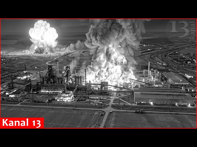 Ukrainian drones blew up a factory that produces equipment for Russian army tanks and howitzers