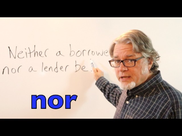 The Conjunction "Nor"