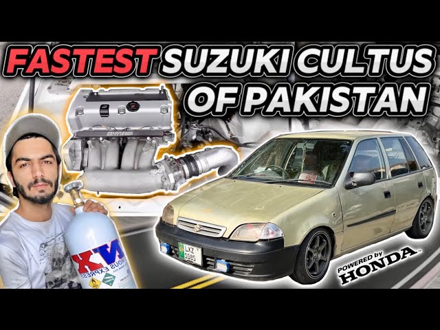 Fastest Suzuki Cultus Of Pakistan 😍 2400cc Engine Installed 🔥 Ultimate Pipa 🔥 TEAM-4K