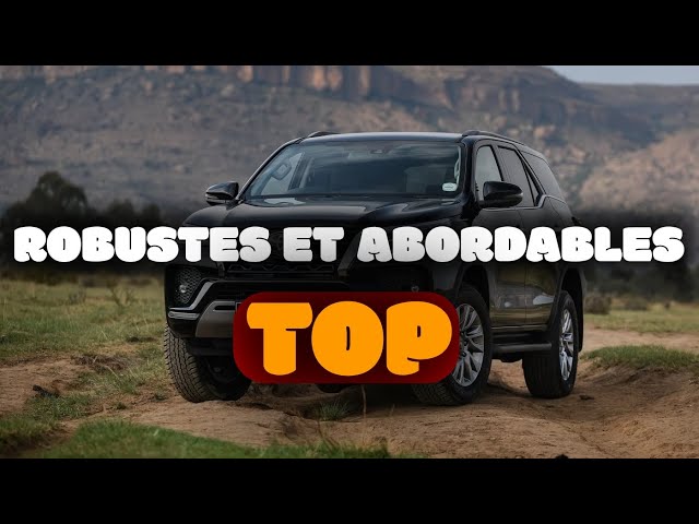 Les Meilleurs SUVs Fiables et Économiques
