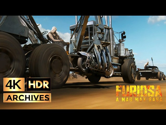FURIOSA: A MAD MAX SAGA |4K-HDR| Octoboss assault on the War Rig ● Part 1 of 2 ● (2024)