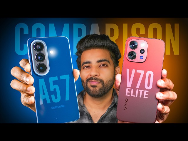 Samsung A57 vs vivo V70 Elite - Clear Comparison !!