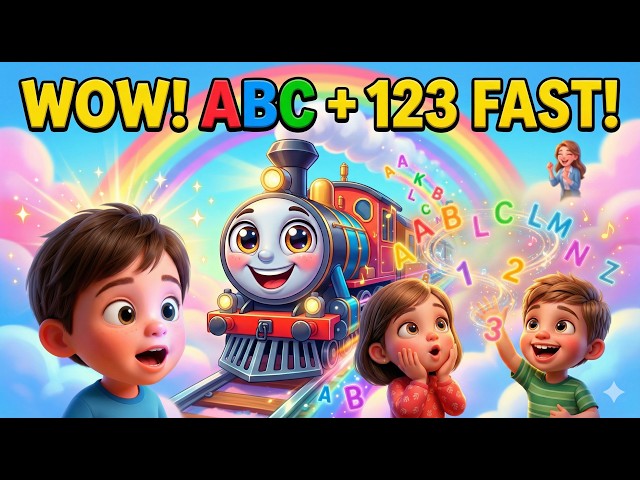 WOW! Kids Will LOVE This ABC & 123 Learning Song! 🎉 | Counting, Colors, Shapes & Good Habits
