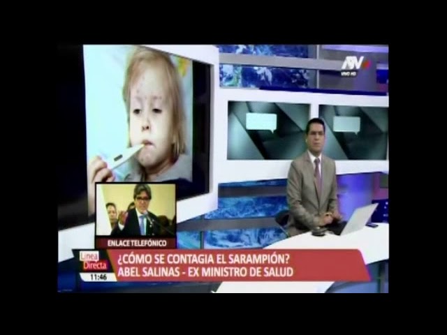 Dr Abel Salinas .  Alerta epidemiológica por caso de sarampión. ATV +