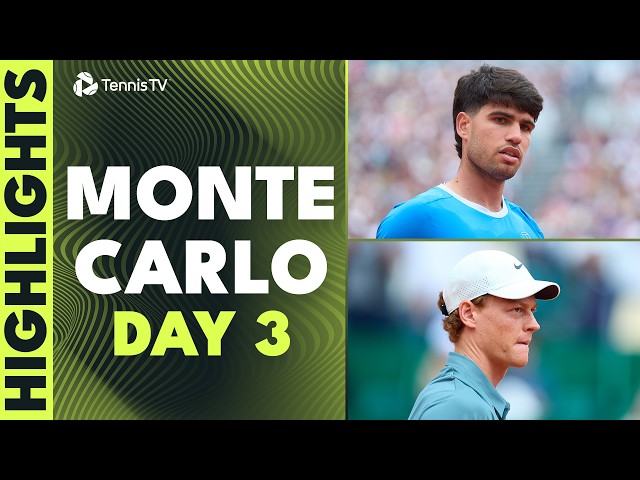 Alcaraz & Sinner Start Clay Seasons; Bublik Faces Monfils | Monte Carlo 2026 Day 3 Highlights