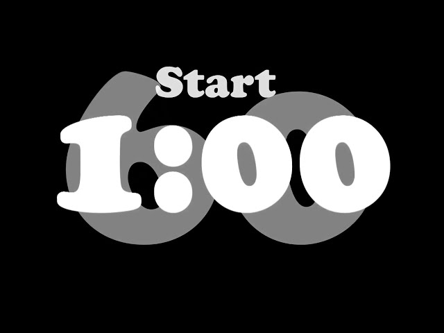 1 Minute Interval Timer With 30 Second Rest