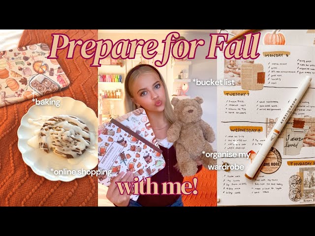 PREPARING FOR FALL🍂🎃 baking | organising wardrobe | bucket list | online shopping
