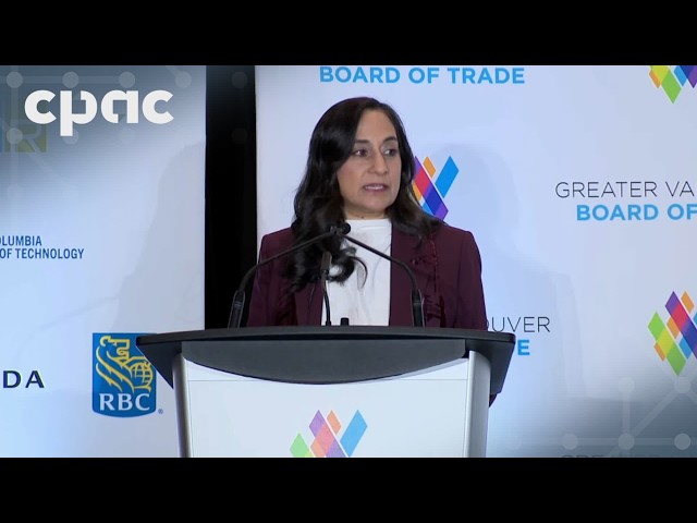 Foreign Affairs Minister Anita Anand addresses Greater Vancouver Board of Trade – April 7, 2026