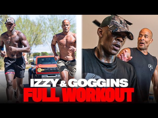 David Goggins Puts Israel Adesanya Through A BRUTAL Training Session | FULL WORKOUT