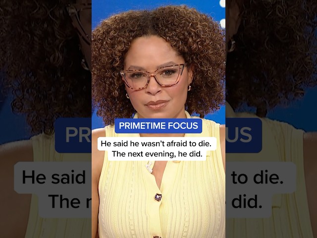 He said he wasn't afraid to die. The next evening, he did.