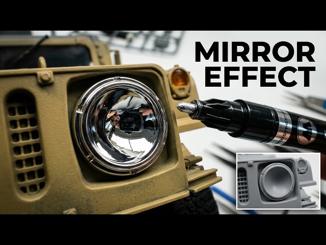 How to Make Realistic Headlights on Scale Models | Molotow liquid chrome