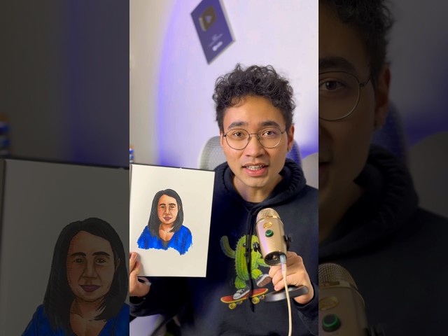 [ASMR] Ich zeichne die Tochter des Sohns meines Urgroßvaters😵‍💫 (#shorts)