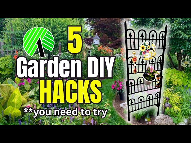 STOP Overspending! Try These 5 Dollar Tree Garden DIY Hacks!
