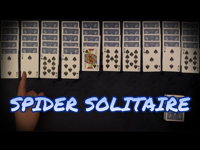 1st Time Playing Spider Solitaire (ASMR)