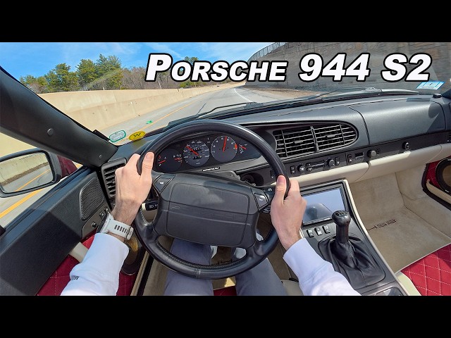 1990 Porsche 944 S2 Cabriolet - Driving The Forgotten One (POV Binaural Audio)