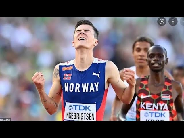 Jakob Ingebrigtsen - wins first world title over 5000m..World Athletics Championships Oregon 2022