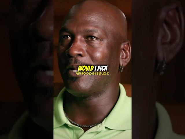 Michael Jordan names his All Time Starting 5… 😳 #nba #basketball #shorts