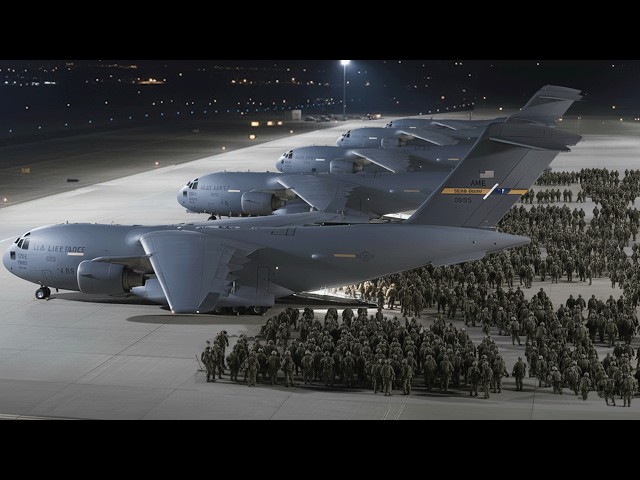 US Army Paratroopers Deployed in the Middle of the Night