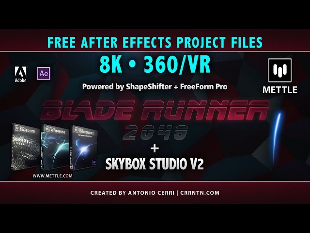 Blade Runner 2049 + Background in After Effects 360° - FREE PROJECT FILES