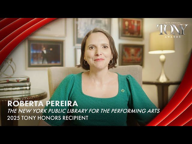 The New York Public Library for the Performing Arts | 2025 Tony Honors Acceptance Speech