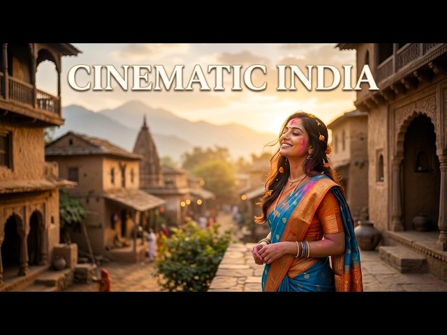 The Festival of Colors (Cinematic India) | Peaceful Flute & Sitar Ambient Music | Village Holi vibes