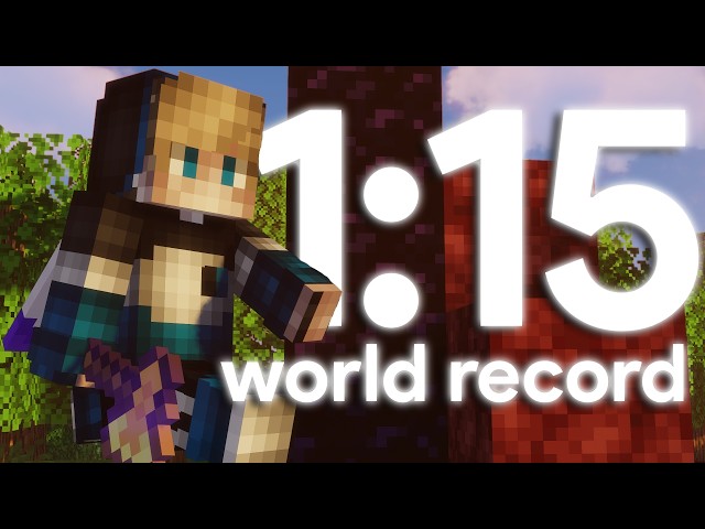[WR] Minecraft in 1:15 (Set Seed Speedrun)