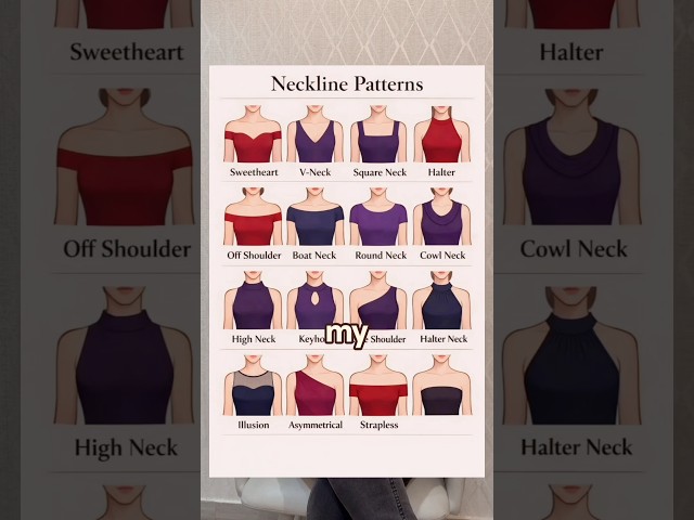Neckline Guide for busty girls 💯 #busty #necklinedesign #suggestion #personalstylist #imagecoach