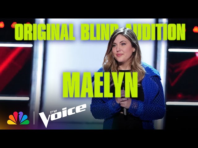 Maelyn Hit UNBELIEVABLE High Notes in Her Blind Audition | The Voice | NBC