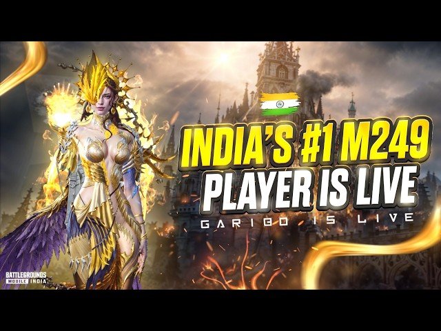 🇮🇳 INDIA’S #1 M249 PLAYER IS LIVE 🔥 | ULTIMATE RANK PUSH | GariboIsLive