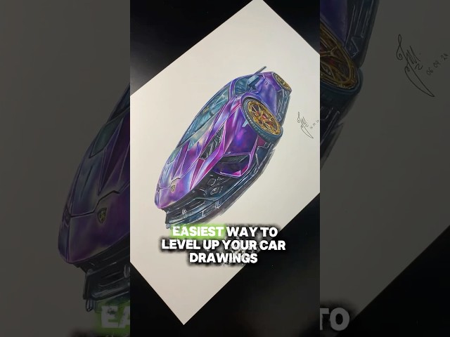 How YOU can get better at drawing realistic cars! 📈